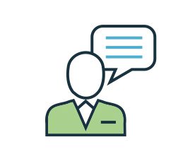 speech bubble icon. HR consulting firm, HR@Work